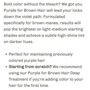 overtone Makeup - BNIB Overtone Purple for brown hair no bleaching overtone Makeup - BNIB Overtone Purple for brown hair no bleaching